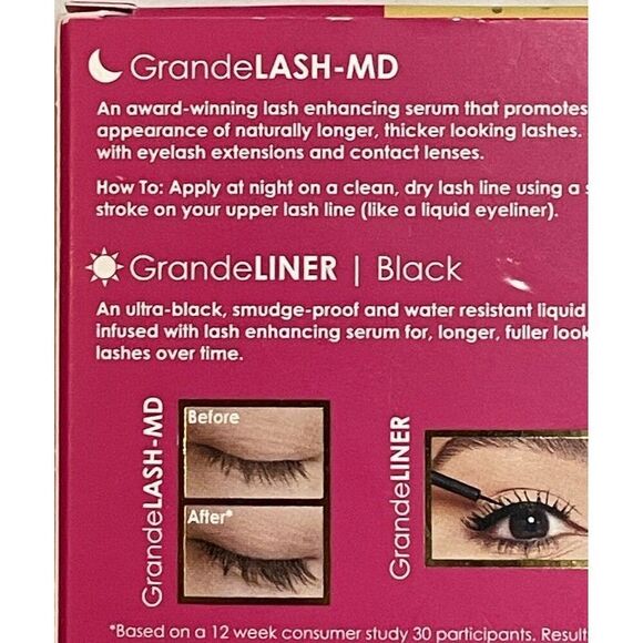 Grande Cosmetics Mini Magic Lash Serum, Brow Serum & Lip Plumper Set NIB - Picture 4 of 9